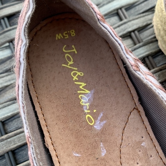 JOY & MARIO Espadrille Wedge Slip-Ons - Coffee - Picture 10 of 16